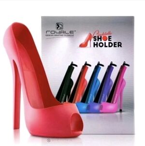 Royale Cinderella Shoe Holder For Hair Tools - Red